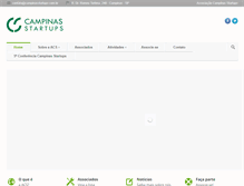 Tablet Screenshot of campinasstartups.com